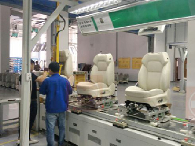 Automotive seat assembly line