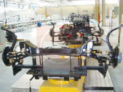 Front suspension assembly line